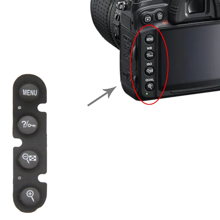 For Nikon D300 Menu Button Cap - Button Cap by PMC TechLife | Online Shopping South Africa | PMC TechLife | Buy Now Pay Later Mobicred