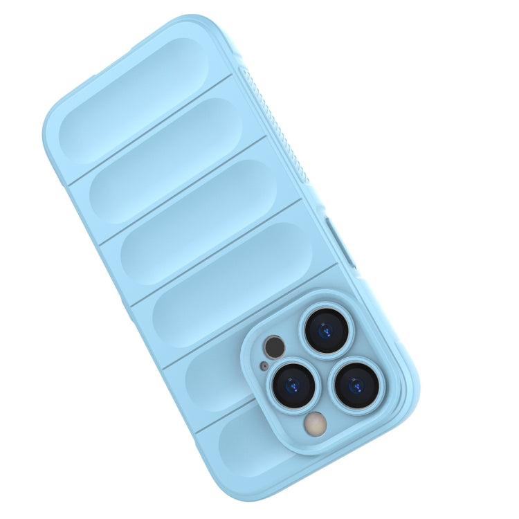 For iPhone 15 Pro Magic Shield TPU + Flannel Phone Case(Dark Green)