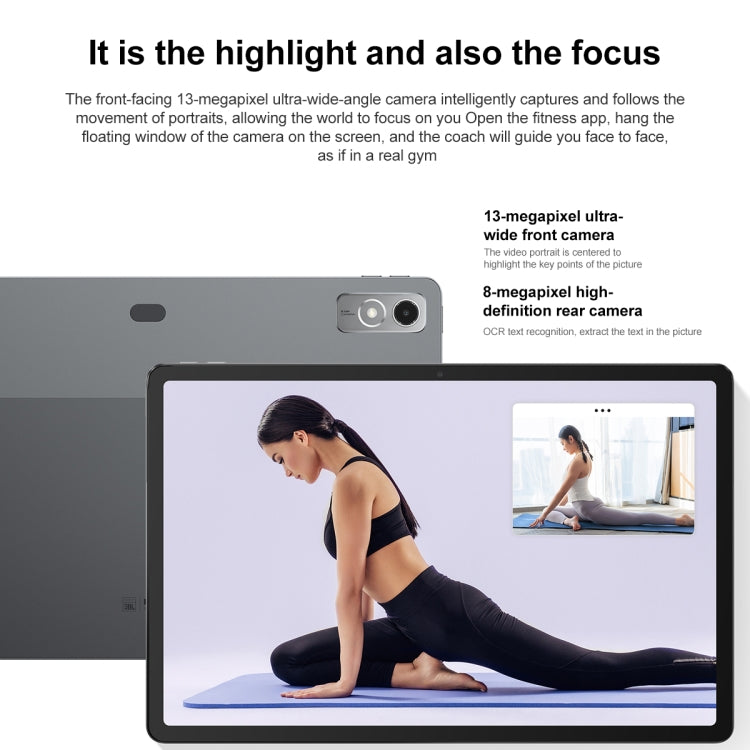 Lenovo Pad Pro 12.7 inch WiFi Tablet, 8GB+128GB, Android 13, Qualcomm Snapdragon 870 Octa Core, Support Face Identification(Dark Grey) - free shipping - PMC Jewellery - Order now!