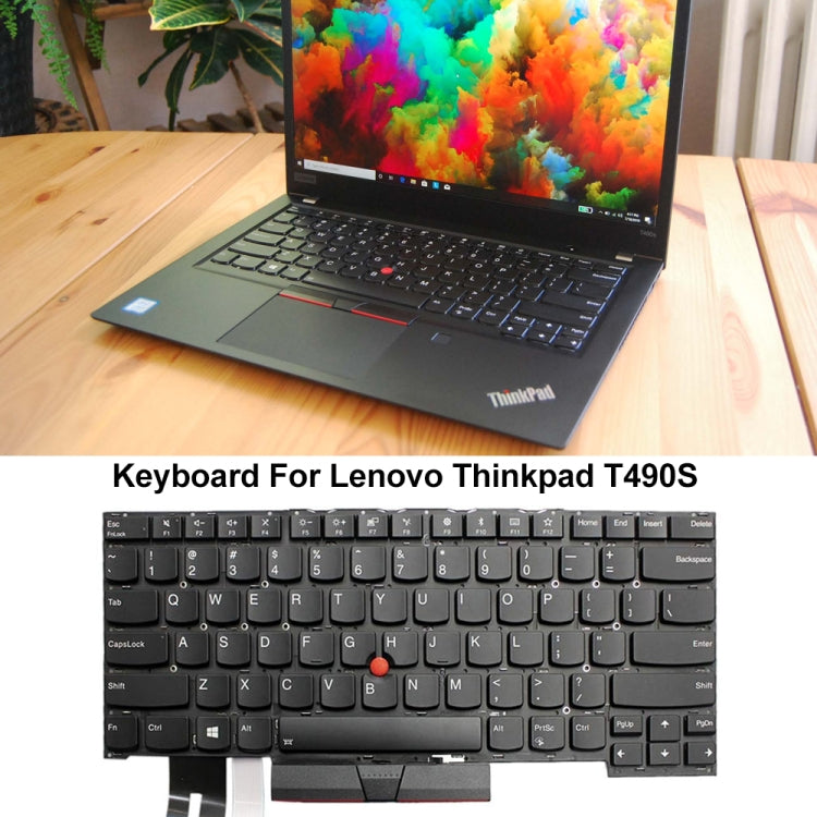 For Lenovo Thinkpad T490S T495S E490S US Version Laptop Keyboard - Lenovo Spare Parts by PMC TechLife | Online Shopping South Africa | PMC TechLife