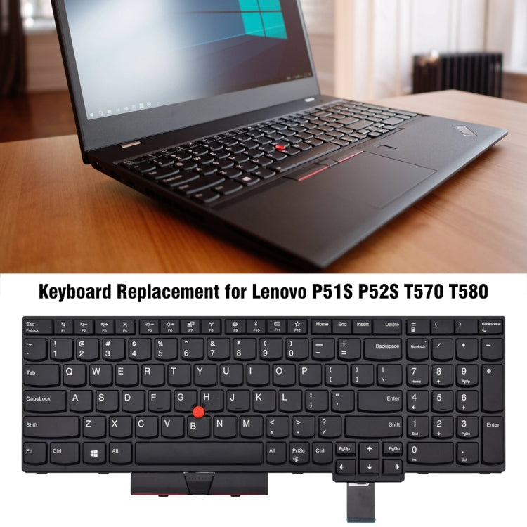 For Lenovo P51S P52S T570 T580 US Version Backlight Laptop Keyboard - Lenovo Spare Parts by PMC TechLife | Online Shopping South Africa | PMC TechLife