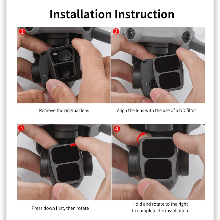For DJI Air 3 STARTRC Drone Lens Filter, Lens:6 in 1 ND8/16/32/64 UV CPL - free shipping - PMC Jewellery - Order now!