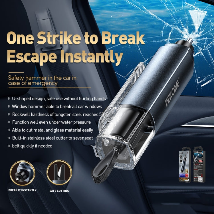 WK WT-SHO1 Vehicle Multifunctional Safety Hammer(Tarnish) - free shipping - PMC Jewellery - Order now!