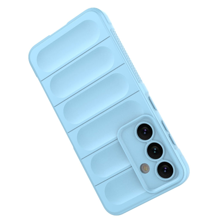 For Samsung Galaxy S24 5G Magic Shield TPU + Flannel Phone Case(Dark Grey)