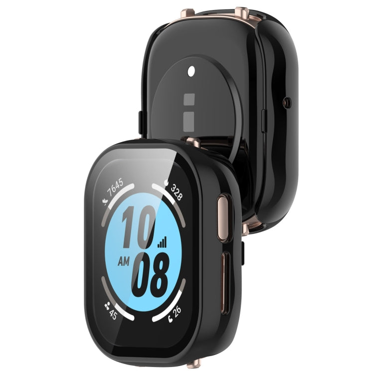 For Honor Watch 4 PC + 9H Tempered Glass Integrated Watch Case(Black) - Watch Cases by PMC Jewellery | Online Shopping South Africa | PMC Jewellery | Buy Now Pay Later Mobicred