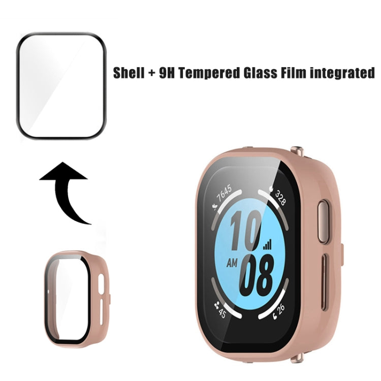 For Honor Watch 4 PC + 9H Tempered Glass Integrated Watch Case(Black) - Watch Cases by PMC Jewellery | Online Shopping South Africa | PMC Jewellery | Buy Now Pay Later Mobicred