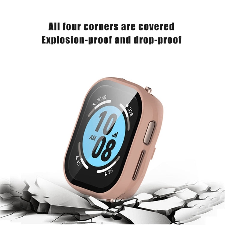 For Honor Watch 4 PC + 9H Tempered Glass Integrated Watch Case(Black) - Watch Cases by PMC Jewellery | Online Shopping South Africa | PMC Jewellery | Buy Now Pay Later Mobicred