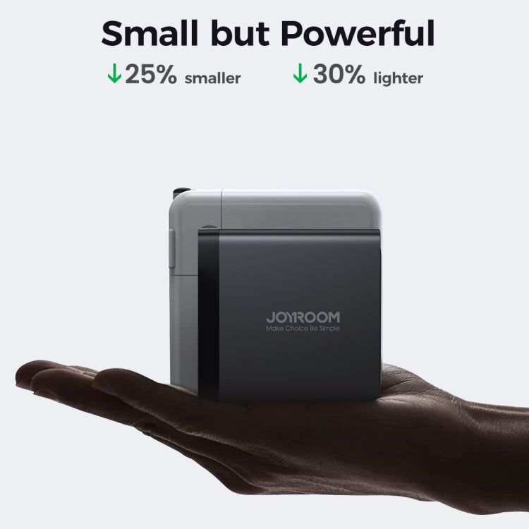 JOYROOM JR-TCG04 100W USB+3 x Type-C GaN Multi-port Charger Set, Specification:US Plug(Black)