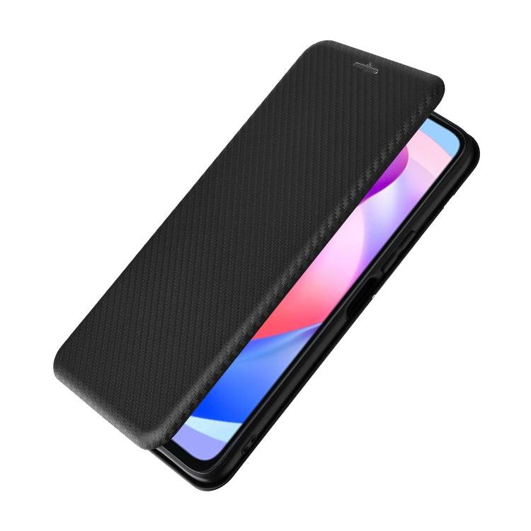 For Honor X6a 4G Carbon Fiber Texture Flip Leather Phone Case(Black)