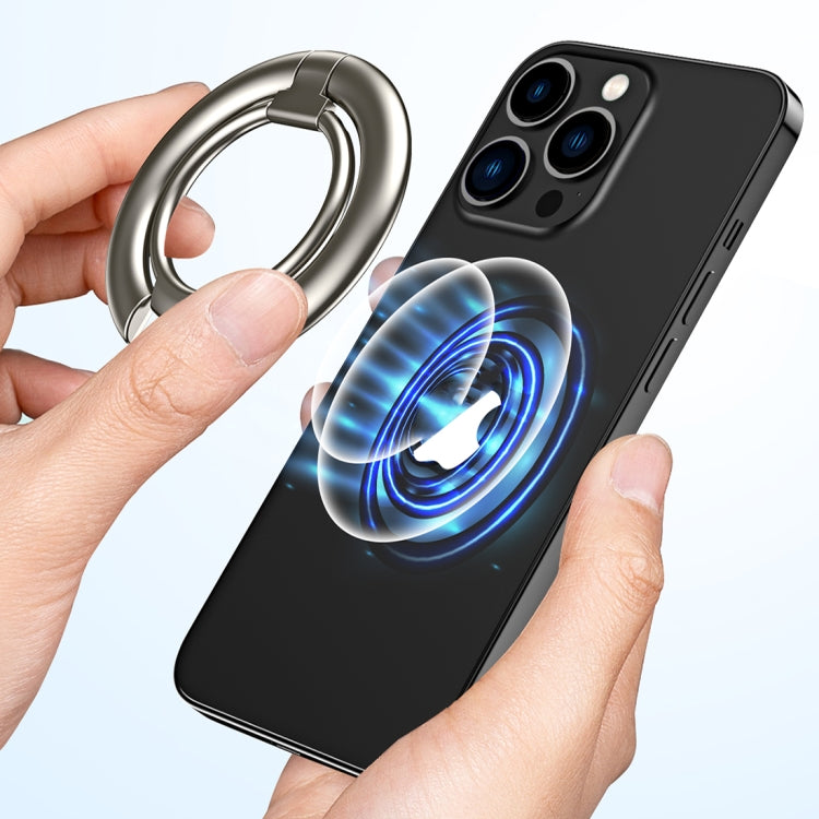 Electroplated Metal Magnetic Ring Holder(Silver)