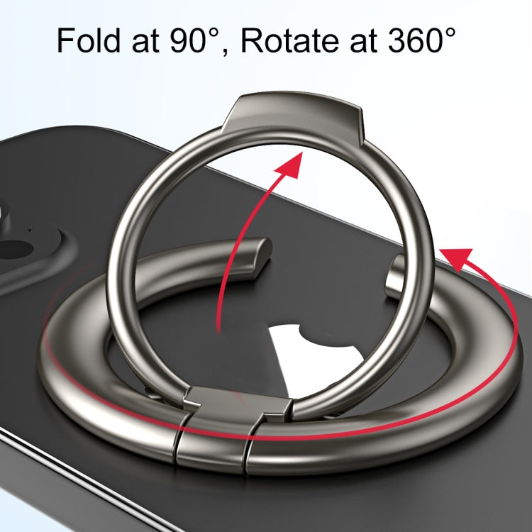 Electroplated Metal Magnetic Ring Holder(Silver)