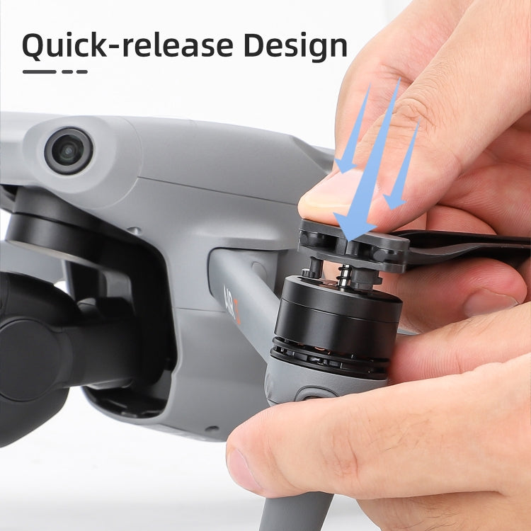 For DJI Air 3 Sunnylife 8747F Low Noise Quick-release Propellers, Style:2 Pairs Silverr Tip