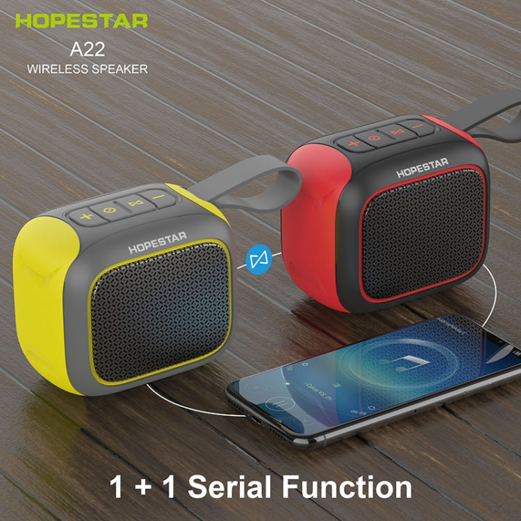HOPESTAR A22 IPX6 Waterproof Portable Bluetooth Speaker Outdoor Subwoofer(Blue Red) - free shipping - PMC Jewellery - Order now!