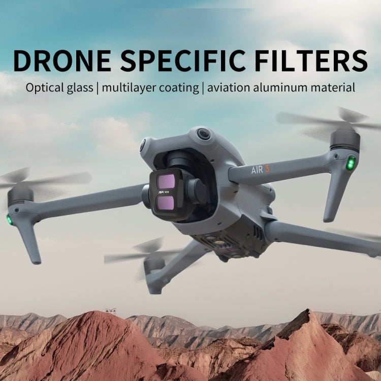 For DJI Air 3 JSR KB Series Drone Lens Filter, Filter:8 in 1 CPL ND NDPL NIGHT - free shipping - PMC Jewellery - Order now!