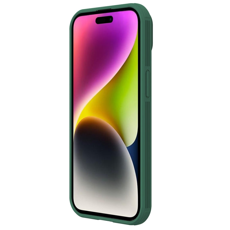 For iPhone 15 NILLKIN CamShield Pro PC Phone Case(Green) - iPhone 15 Cases by NILLKIN | Online Shopping South Africa | PMC Jewellery | Buy Now Pay Later Mobicred