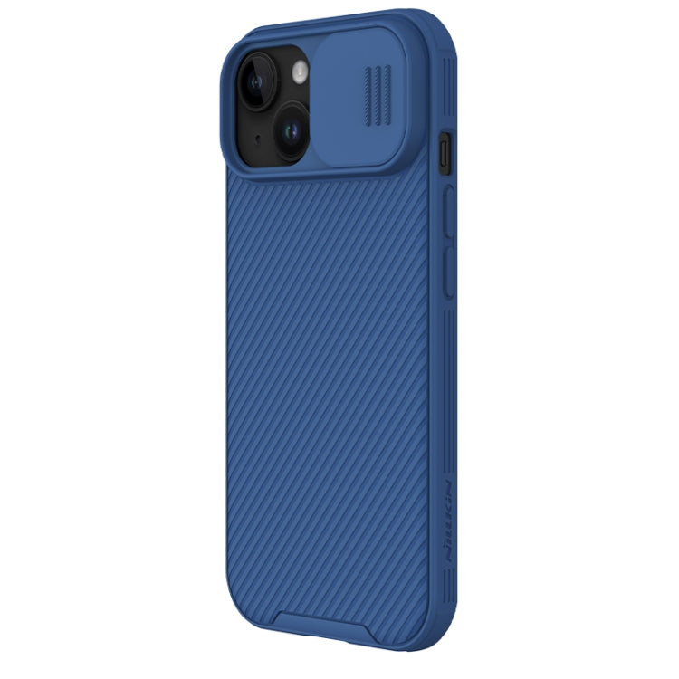 For iPhone 15 Plus NILLKIN CamShield Pro PC Phone Case(Blue) - iPhone 15 Plus Cases by NILLKIN | Online Shopping South Africa | PMC Jewellery | Buy Now Pay Later Mobicred
