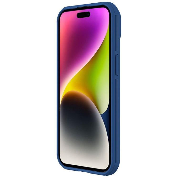 For iPhone 15 Plus NILLKIN CamShield Pro PC Phone Case(Blue) - iPhone 15 Plus Cases by NILLKIN | Online Shopping South Africa | PMC Jewellery | Buy Now Pay Later Mobicred