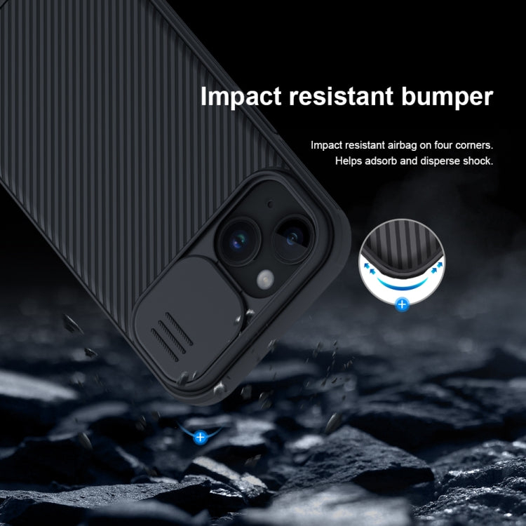 For iPhone 15 Plus NILLKIN CamShield Pro PC Phone Case(Blue) - iPhone 15 Plus Cases by NILLKIN | Online Shopping South Africa | PMC Jewellery | Buy Now Pay Later Mobicred