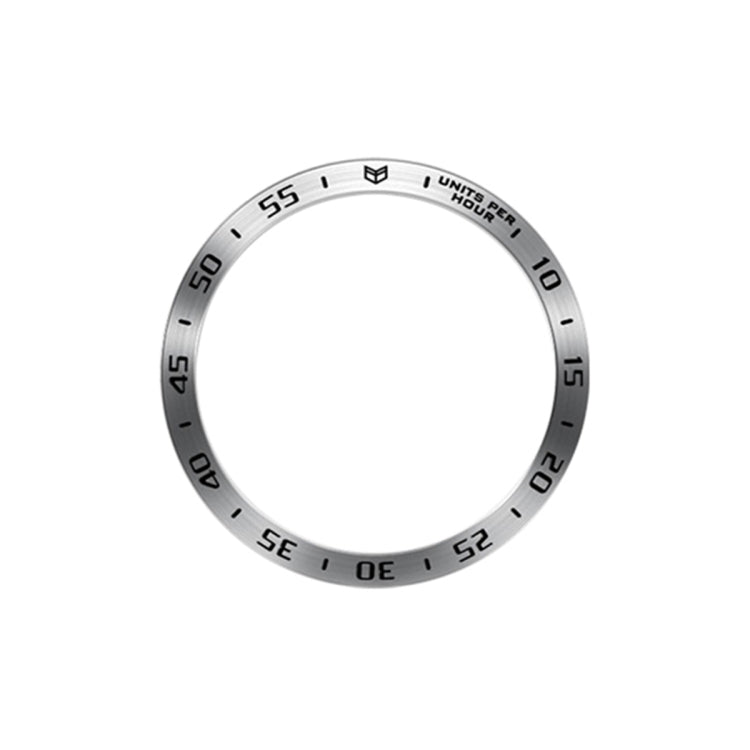 For Samsung Galaxy Watch6 Classic 47mm A Style Smart Watch Steel Ring Protective Frame(Silver)