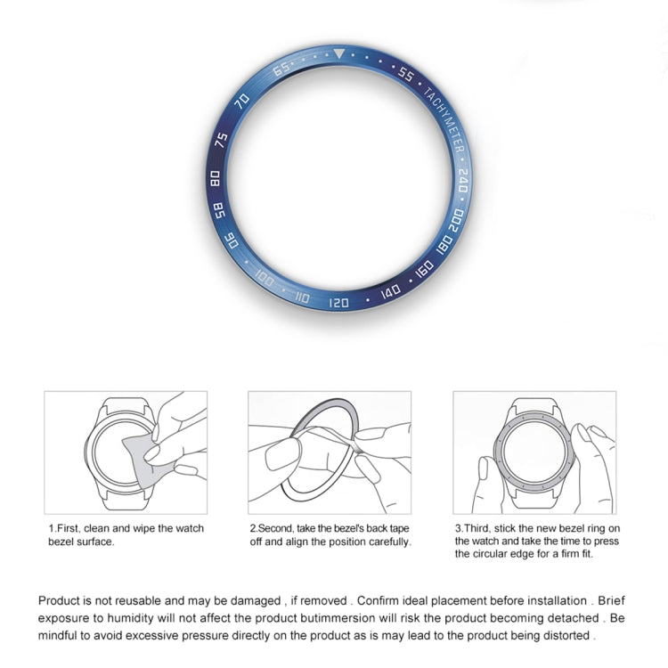For Samsung Galaxy Watch6 Classic 47mm E Style Smart Watch Steel Ring Protective Frame(Silver)