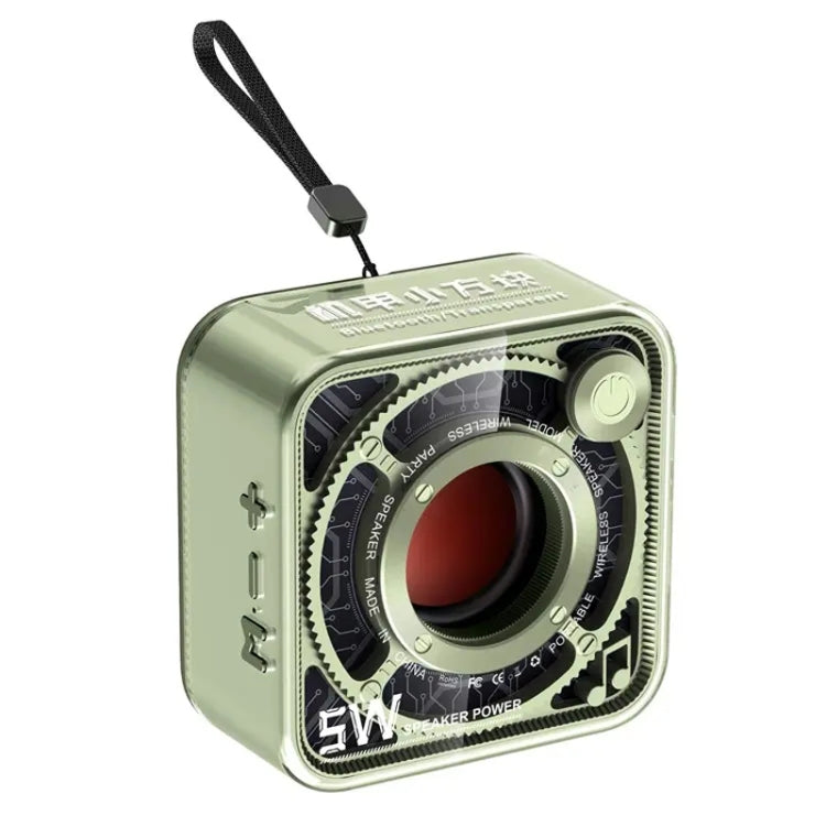 T&G DW12 Portable Mini Wireless Bluetooth Speaker Transparent Subwoofer Support TF Card(Green) - free shipping - PMC Jewellery - Order now!