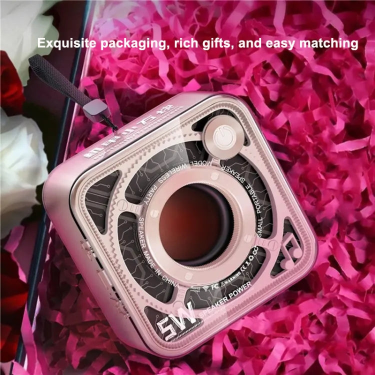 T&G DW12 Portable Mini Wireless Bluetooth Speaker Transparent Subwoofer Support TF Card(Green) - free shipping - PMC Jewellery - Order now!