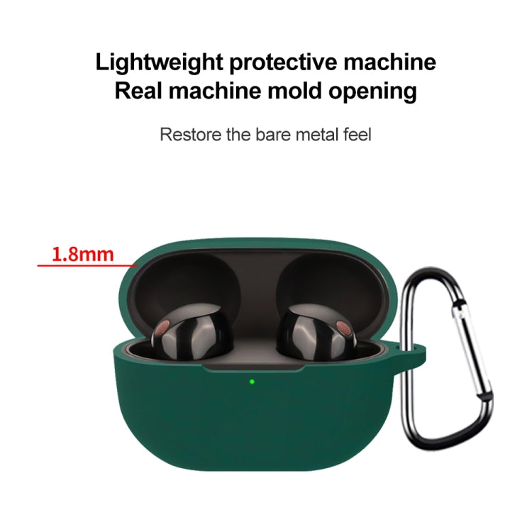 For Sony WF-1000XM5 Wireless Bluetooth Earphone Silicone Protective Case(Dark Blue) - Sony Earphone Case by PMC TechLife | Online Shopping South Africa | PMC TechLife