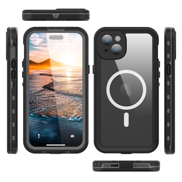 For iPhone 15 RedPepper IP68 Waterproof MagSafe Phone Case(Black) - iPhone 15 Cases by RedPepper | Online Shopping South Africa | PMC Jewellery | Buy Now Pay Later Mobicred