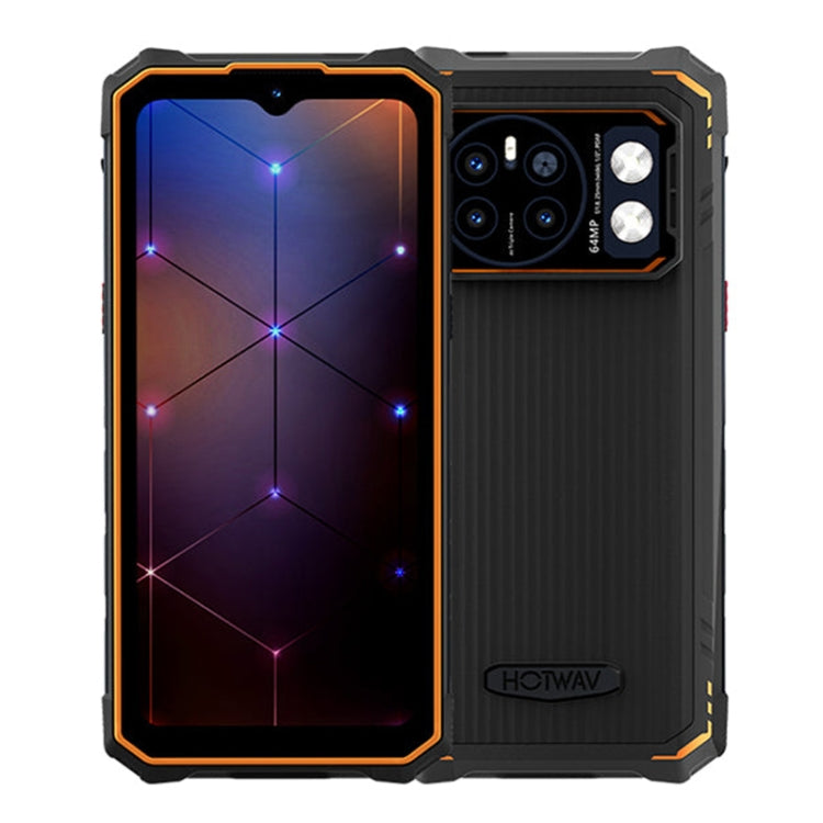 HOTWAV CYBER 13 Pro, 12GB+256GB, IP68/IP69K Rugged Phone, 10800mAh, 6.6 inch Android 13 UNISOC T619 Octa Core, Network: 4G, NFC, OTG(Orange)