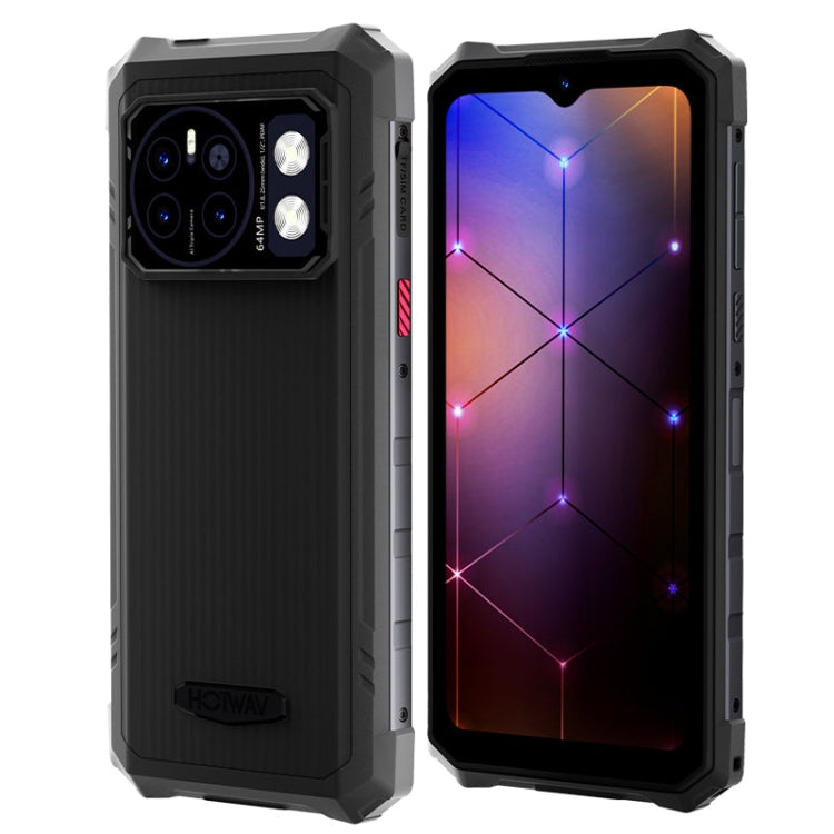 HOTWAV CYBER 13 Pro, 12GB+256GB, IP68/IP69K Rugged Phone, 10800mAh, 6.6 inch Android 13 UNISOC T619 Octa Core, Network: 4G, NFC, OTG(All Black)