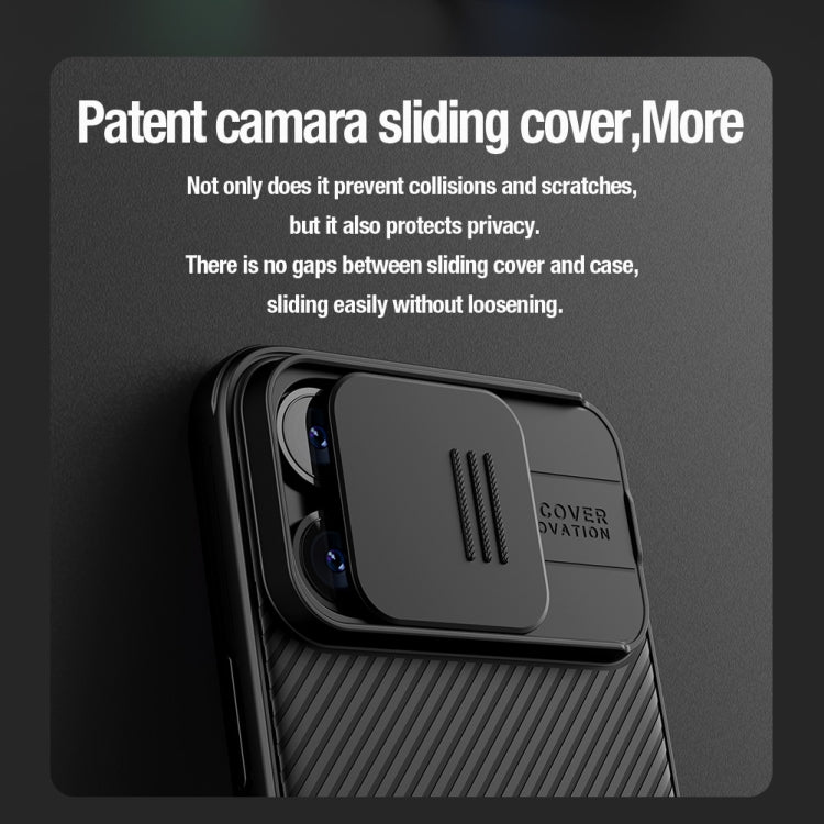 For iPhone 15 Pro NILLKIN CamShield Pro PC Phone Case(Black) - iPhone 15 Pro Cases by NILLKIN | Online Shopping South Africa | PMC Jewellery | Buy Now Pay Later Mobicred