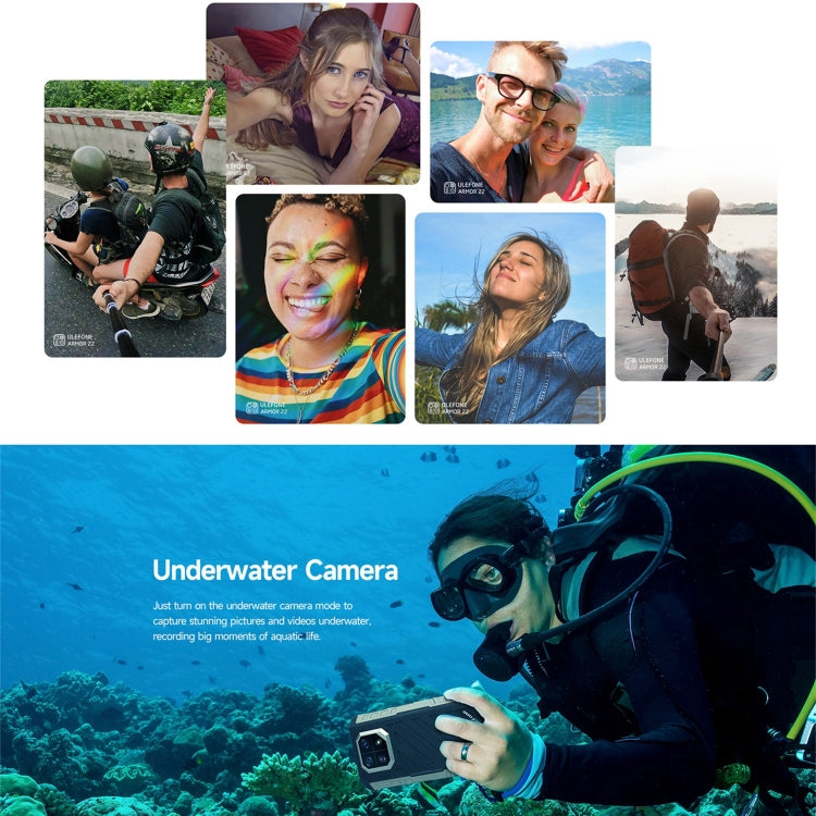 Ulefone Armor 22, 8GB+128GB, IP68/IP69K Rugged Phone, 6.58 inch Android 13 MediaTek Helio G96 Octa Core, Network: 4G, NFC, OTG(Some Green) - free shipping - PMC Jewellery - Order now!