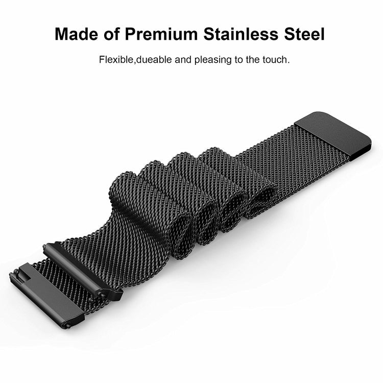 For Fitbit Versa 2 / Fitbit Versa / Fitbit Versa Lite Milanese Watch Band,, Small Size: 2.3x22.5cm(Rose Gold) - Watch Bands by PMC Jewellery | Online Shopping South Africa | PMC Jewellery | Buy Now Pay Later Mobicred