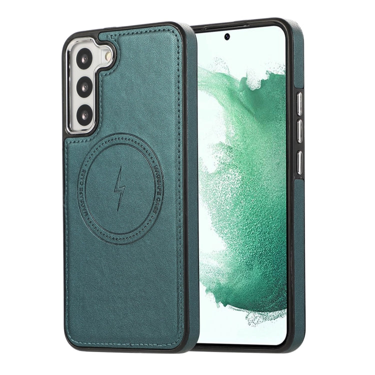 For Samsung Galaxy S23 5G Side Leather Magsafe Phone Case(Green) - Galaxy S23 5G Cases by PMC Jewellery | Online Shopping South Africa | PMC Jewellery