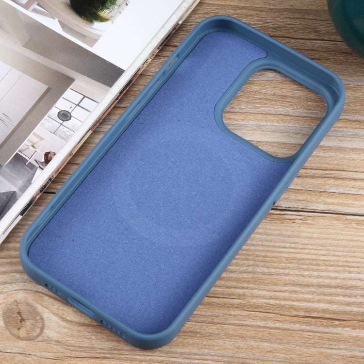 For iPhone 11 Pro MagSafe Liquid Silicone Phone Case(Blue)