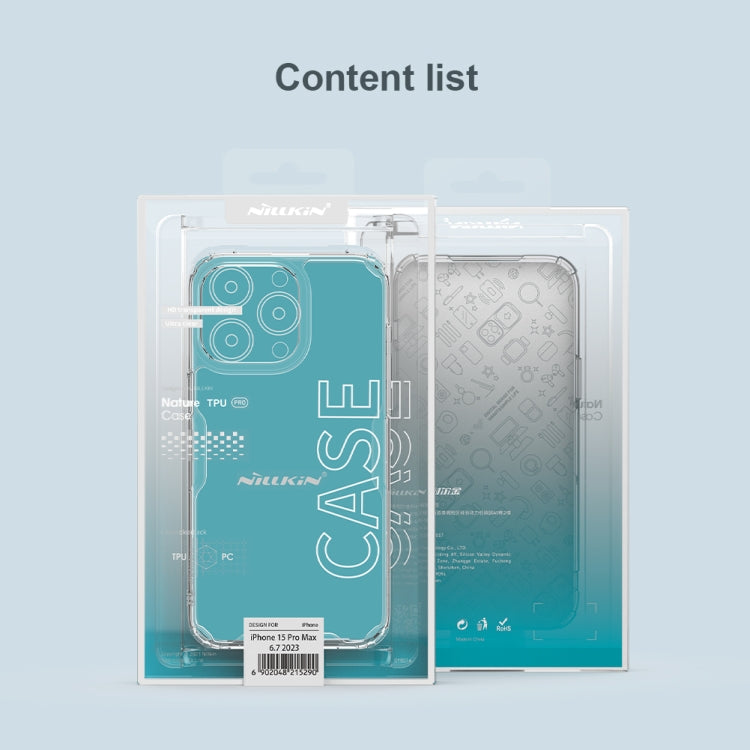 For iPhone 15 Pro Max NILLKIN Ultra Clear PC + TPU Phone Case(Blue) - iPhone 15 Pro Max Cases by NILLKIN | Online Shopping South Africa | PMC Jewellery | Buy Now Pay Later Mobicred
