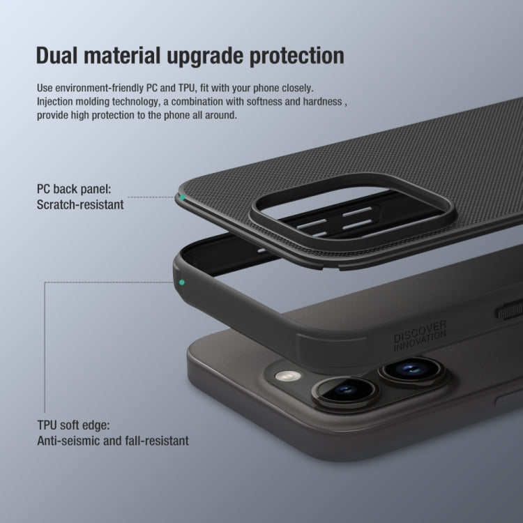 For iPhone 15 Pro NILLKIN Frosted Shield Pro PC + TPU Phone Case(Green) - free shipping - PMC Jewellery - Order now!