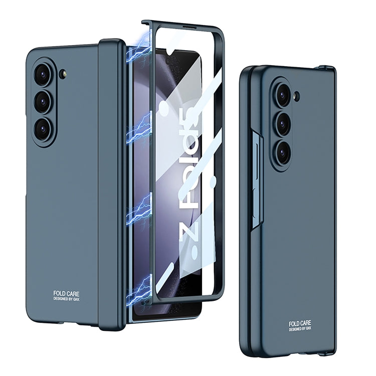 For Samsung Galaxy Z Fold5 GKK Integrated Magnetic Folding Hinge All-inclusive Phone Case(Green)