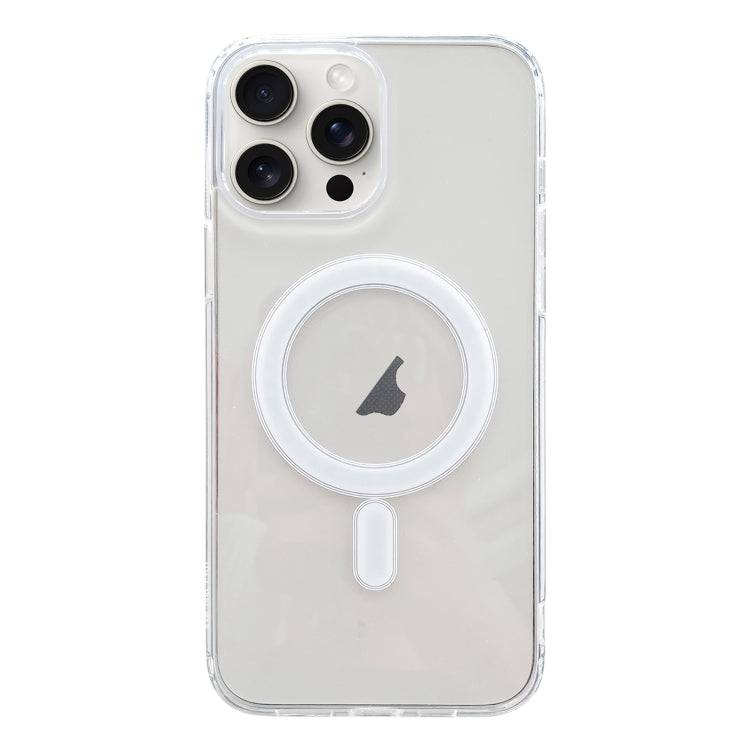 For iPhone 15 Pro Max MagSafe Magnetic Clear Acrylic TPU Phone Case(Transparent)