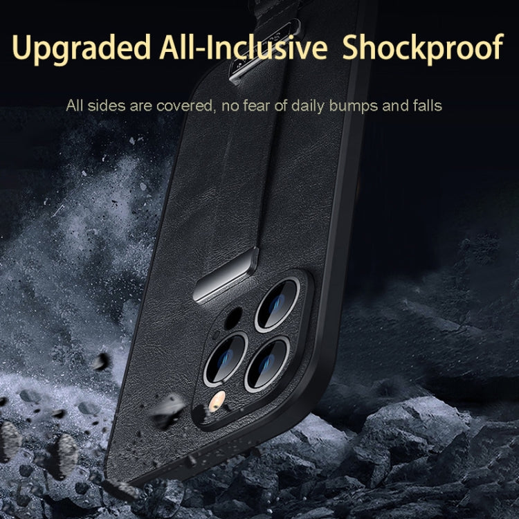 For iPhone 15 Pro Max SULADA Tide Cool Series PC + Leather Texture Skin Feel Phone Case(Brown) - iPhone 15 Pro Max Cases by SULADA | Online Shopping South Africa | PMC TechLife | Buy Now Pay Later Mobicred