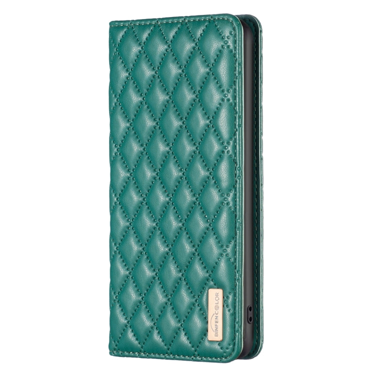 For Honor X6a Diamond Lattice Magnetic Leather Flip Phone Case(Green)