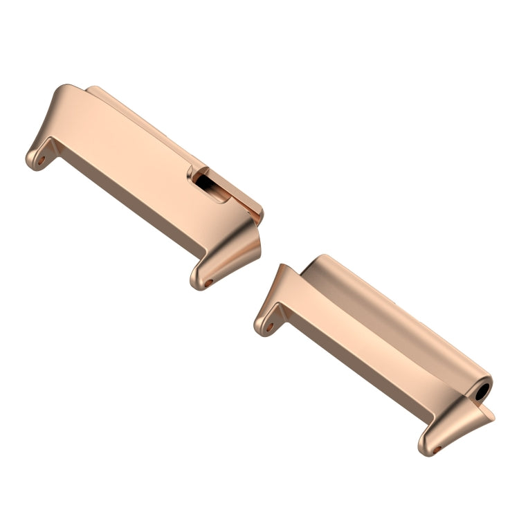 For Redmi Watch 3 Lite / Watch 3 Active 1 Pair Metal Watch Band Connector(Rose Gold) - free shipping - PMC Jewellery - Order now!