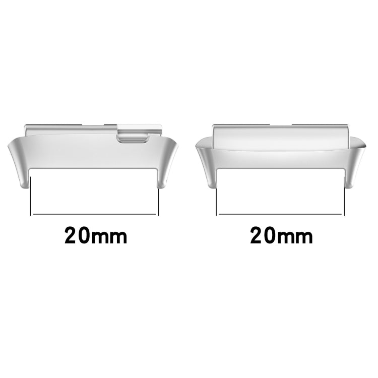 For Redmi Watch 3 Lite / Watch 3 Active 1 Pair Metal Watch Band Connector(Rose Gold) - free shipping - PMC Jewellery - Order now!