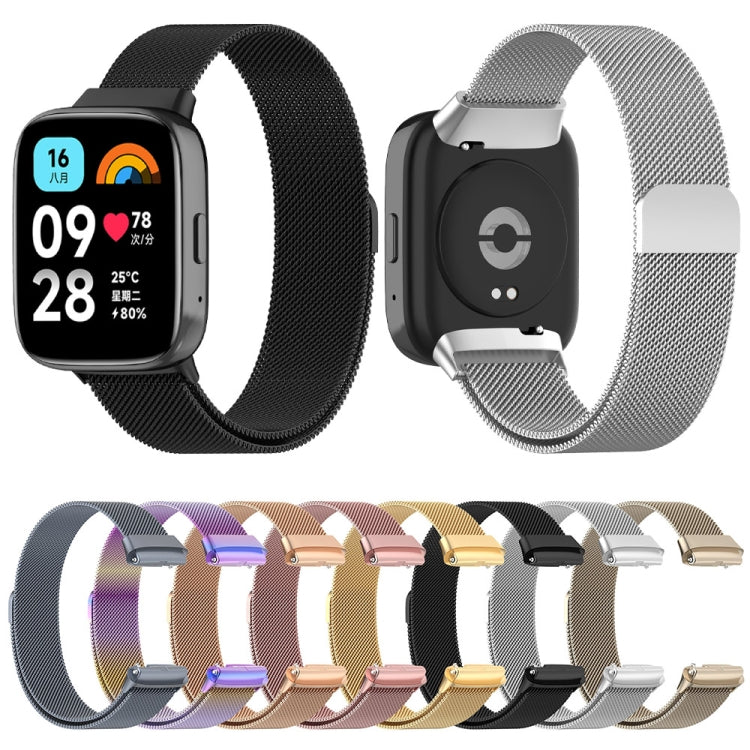 For Redmi Watch 3 Lite / Watch 3 Active Milan Metal Watch Band(Starlight Color)