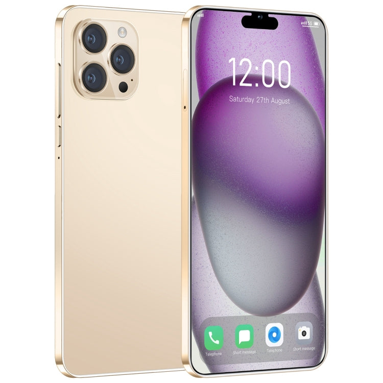 i15 Pro Max / N85, 1GB+16GB, 6.1 inch Screen, Face Identification, Android 8.1 MTK6580A Quad Core, Network: 3G, Dual SIM(Gold) - by PMC Jewellery | Online Shopping South Africa | PMC Jewellery | Buy Now Pay Later Mobicred