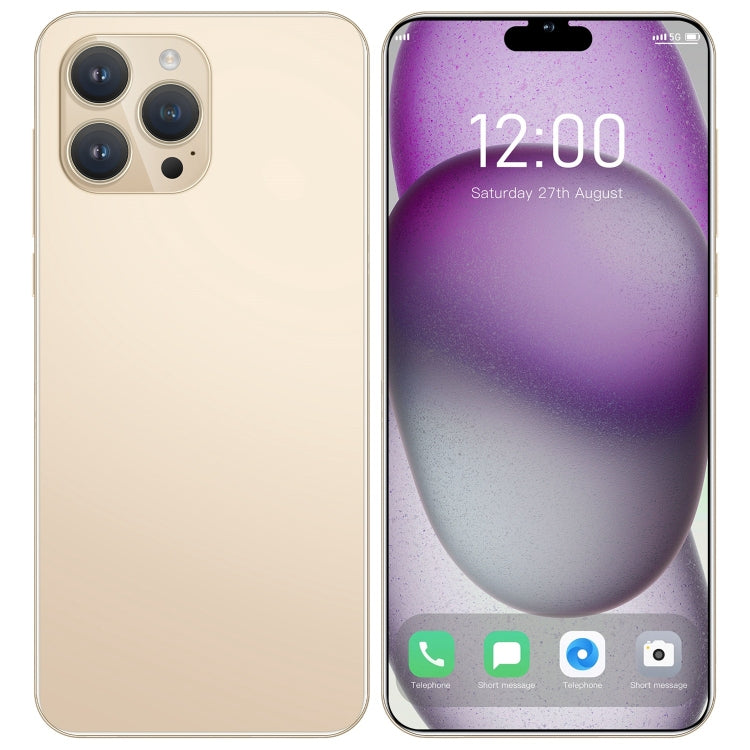 i15 Pro Max / N85, 1GB+16GB, 6.1 inch Screen, Face Identification, Android 8.1 MTK6580A Quad Core, Network: 3G, Dual SIM(Gold) - by PMC Jewellery | Online Shopping South Africa | PMC Jewellery | Buy Now Pay Later Mobicred