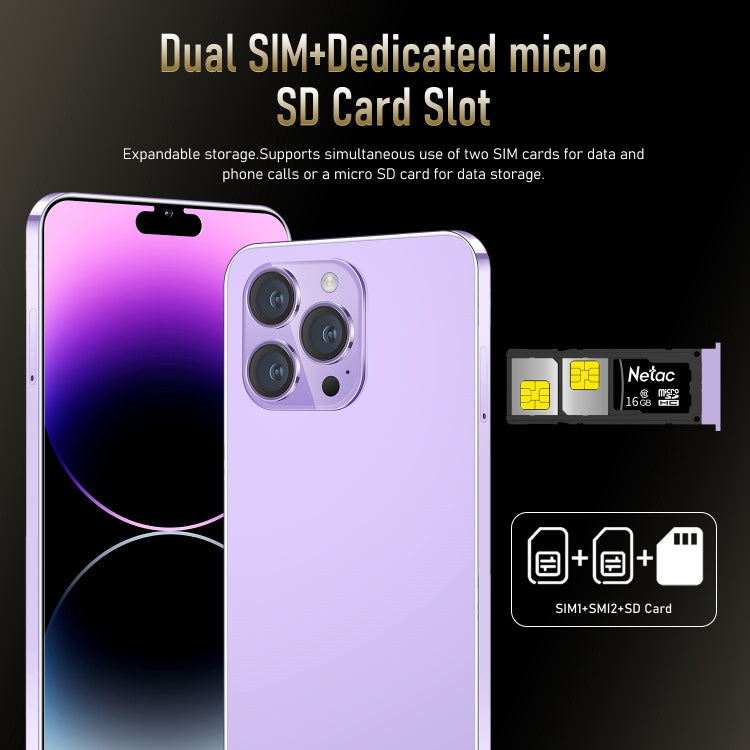 i15 Pro Max / N85, 1GB+16GB, 6.1 inch Screen, Face Identification, Android 8.1 MTK6580A Quad Core, Network: 3G, Dual SIM(Gold) - by PMC Jewellery | Online Shopping South Africa | PMC Jewellery | Buy Now Pay Later Mobicred