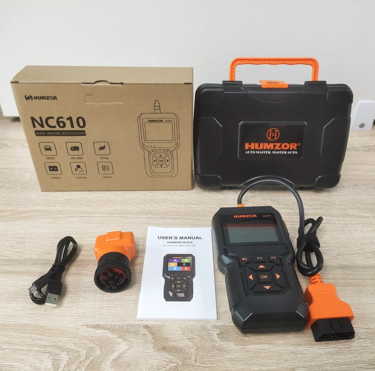 HUMZOR NexzCheck NC610 Car / Truck Code Reader OBD2 Diagnostic Scan Tool(Black) - Code Readers & Scan Tools by PMC TechLife | Online Shopping South Africa | PMC TechLife