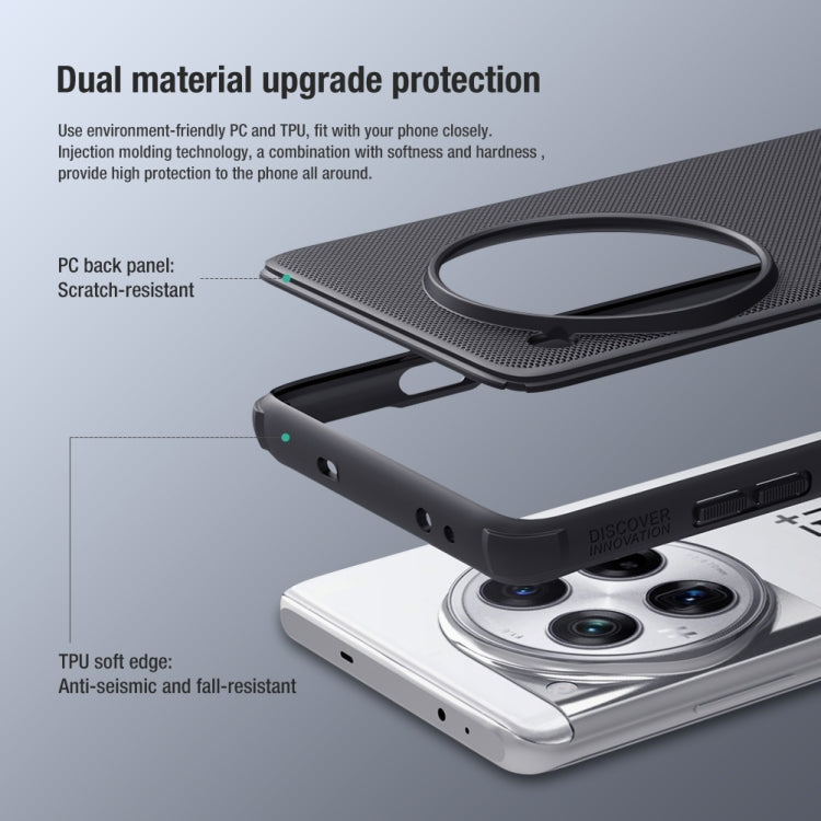 For OnePlus 12 NILLKIN Frosted Shield Pro PC + TPU Phone Case(Blue)