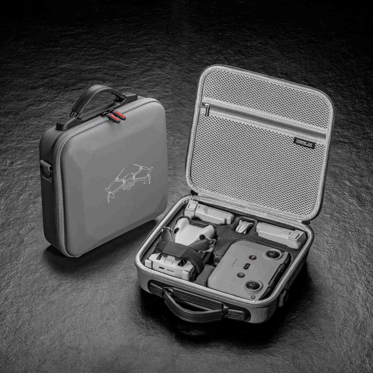For DJI Mini 4 Pro / N2 STARTRC Shoulder Storage Bag PU Handbag(Grey)